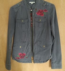 Embroidered Motorcycle Jacket